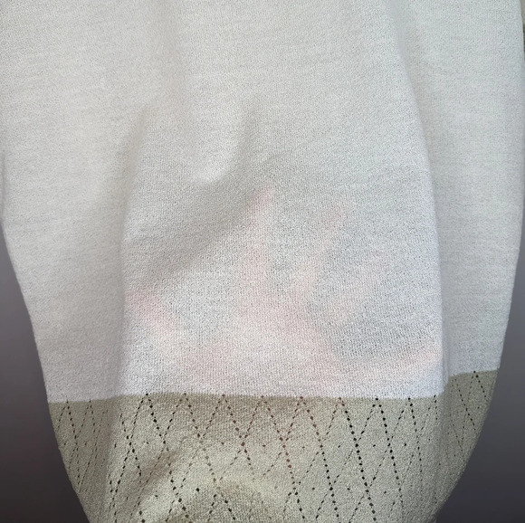 Franco Valeri Knit Button Down Short Sleeve V Neck Lightweight Cardigan Women XL - Picture 6 of 9